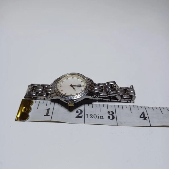 ESQ Ladies Stainless Steel Quartz Diamond Bezel Mother of Pearl Dial Watch see p - Picture 5 of 5